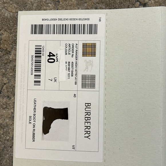 BURBERRY Ranger Leather Lace-up Boots - Picture 5 of 5